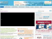 Tablet Screenshot of informationhospitaliere.com